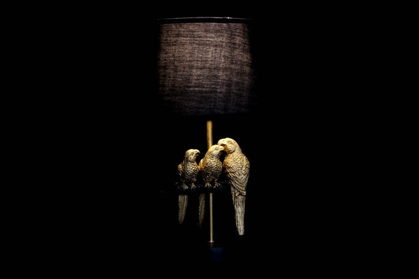 Lámpara loros sobre rama