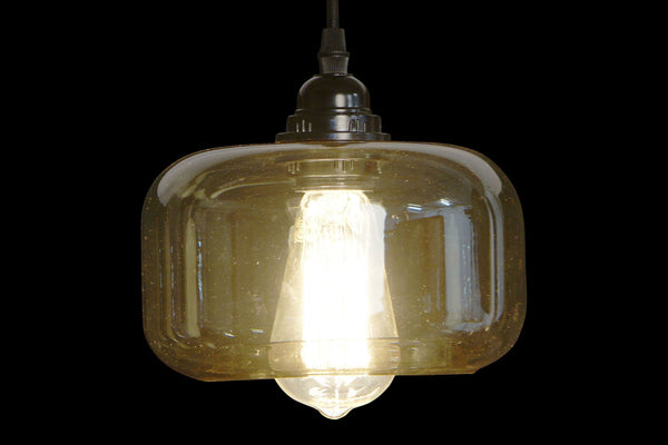 Lámpara cristal ahumado - Brocantia - Tienda decoracion y regalos Oviedo