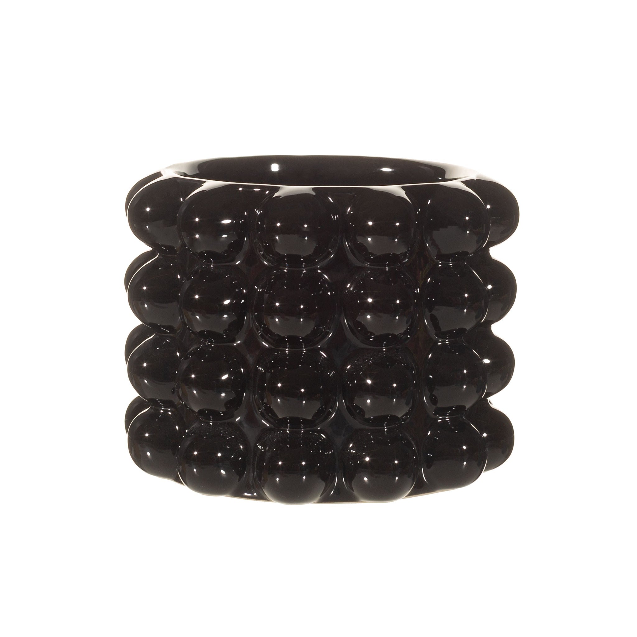 Macetero bubble negro