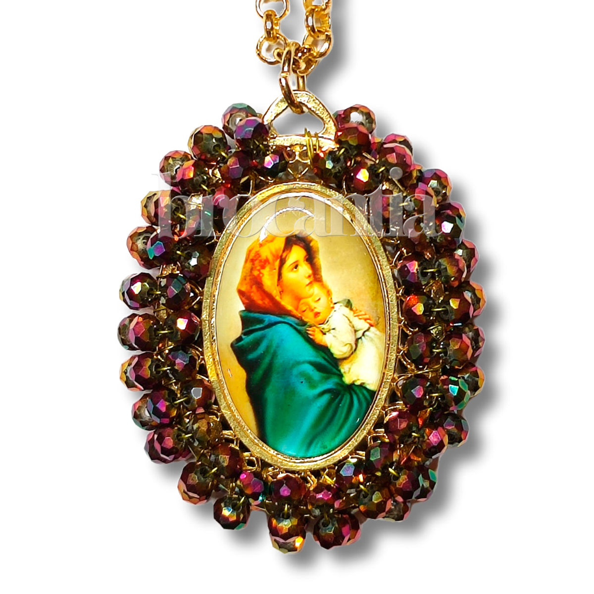 Medalla Mexicana Virgen María con niño