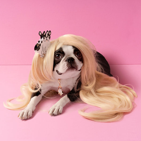 Pinza para el pelo Bulldog Francés