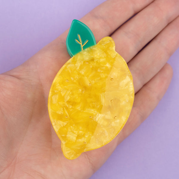 Pinza para el pelo limón