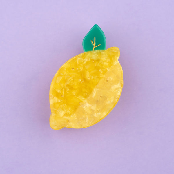 Pinza para el pelo limón