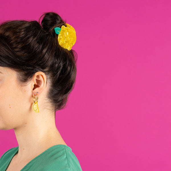 Pinza para el pelo limón