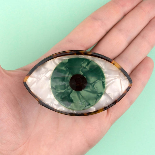Pinza para el pelo Ojo Verde