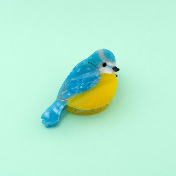 Pinza para el pelo pájaro Blue Tit