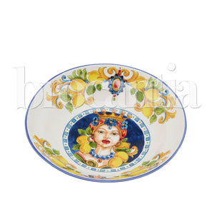 Plato hondo Testa di Moro mujer - Brocantia - Tienda decoracion y regalos Oviedo