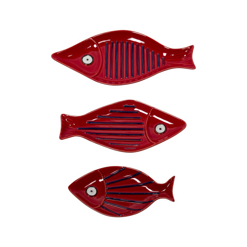 Plato pez rojo Brocantia