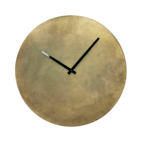 Reloj metal dorado textura