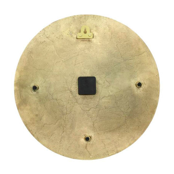 Reloj metal dorado textura