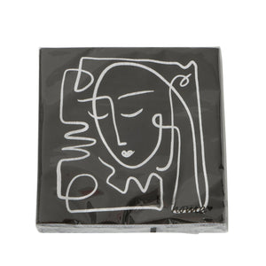 Servilletas boceto caras Brocantia
