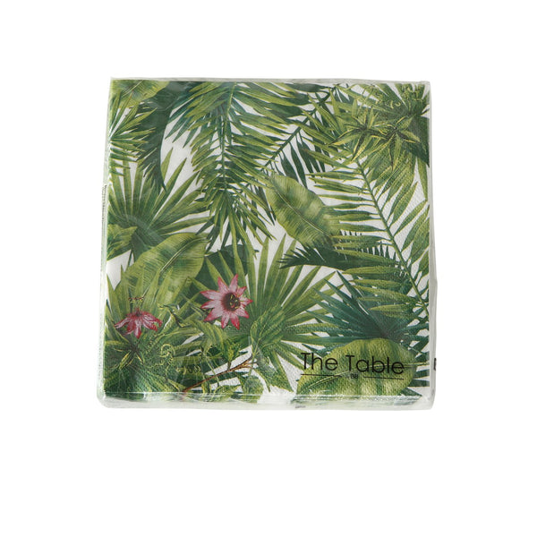 Servilletas hojas tropicales
