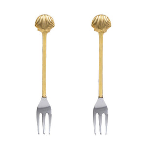Set 2 tenedores conchas para tartas